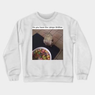 Moth Lamp Loops Meme Crewneck Sweatshirt